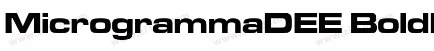 MicrogrammaDEE BoldE字体转换